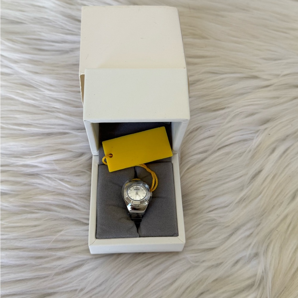 Invicta Mini Angel Women’s Ring Watch Steel Tone 16.5mm Model 48946 - Picture 2 of 8